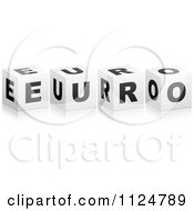 Poster, Art Print Of 3d Euro Cubes