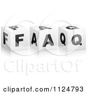 Poster, Art Print Of 3d Faq Cubes