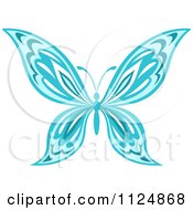 Poster, Art Print Of Ornate Blue Butterfly