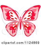 Poster, Art Print Of Ornate Red Butterfly