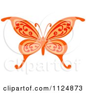 Poster, Art Print Of Ornate Orange Butterfly