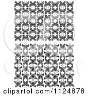 Poster, Art Print Of Black And White Butterfly Seamless Background Patterns 2