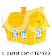 Cartoon Of A Cabin Home Royalty Free Clipart