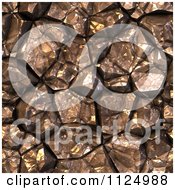 Clipart Of A Seamless Copper Crystal Texture Background Pattern Royalty Free CGI Illustration