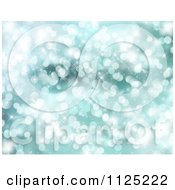 Clipart Of A Blue Christmas Bokeh Light Sparkle Background Royalty Free CGI Illustration