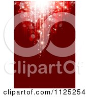 Poster, Art Print Of Red Christmas Bokeh Light Background With Copyspace