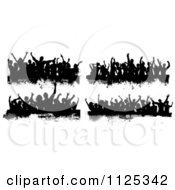 Poster, Art Print Of Black And White Grungy Dance Crowds