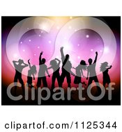 Poster, Art Print Of Silhouetted Dancers Under Colorful Flares And Lights