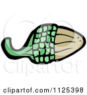 Cartoon Of An Acorn Royalty Free Vector Clipart by lineartestpilot