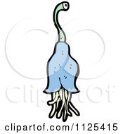 Cartoon Of A Bluebell Flower 2 Royalty Free Vector Clipart