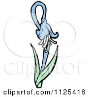Cartoon Of A Bluebell Flower 3 Royalty Free Vector Clipart