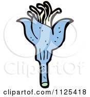 Cartoon Of A Bluebell Flower 5 Royalty Free Vector Clipart