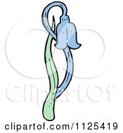 Cartoon Of A Bluebell Flower 6 Royalty Free Vector Clipart