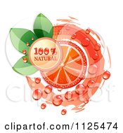 Natural Blood Orange Slices And Text On White 4