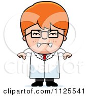 Poster, Art Print Of Angry Red Haired Scientist Boy