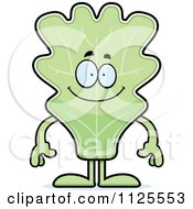 Cartoon Of A Happy Lettuce Mascot Royalty Free Vector Clipart