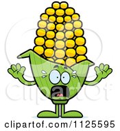 Scared Corn Mascot