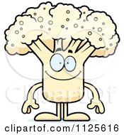 Cartoon Of A Happy Cauliflower Mascot Royalty Free Vector Clipart