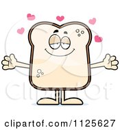 Poster, Art Print Of Sweet Bread Character Wanting A Hug