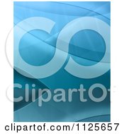 Clipart Of A Blue Background Of Waves And Lights Royalty Free Illustration