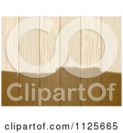 Clipart Of Varnish Wood Stain On Wood Panels Royalty Free Vector Illustration