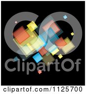 Poster, Art Print Of Background Of Colorful Squares On Black 1