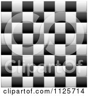 Poster, Art Print Of Seamless Black And White Checkered Background