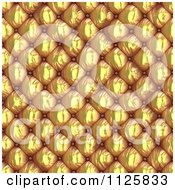 Clipart Of A Seamless Gold Leather Upholstery Texture Background Pattern Royalty Free CGI Illustration by Ralf61