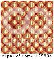 Clipart Of A Seamless Orange Leather Upholstery Texture Background Pattern 5 Royalty Free CGI Illustration by Ralf61