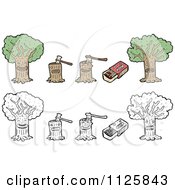 Poster, Art Print Of Trees Stumps And Matches