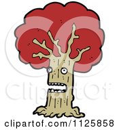Poster, Art Print Of Ent Tree With Red Autumn Foliage 4