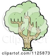 Cartoon Of A Tree With Green Foliage 28 Royalty Free Vector Clipart