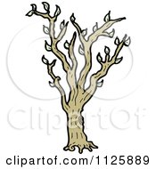 Cartoon Of A Tree With Green Foliage 37 Royalty Free Vector Clipart