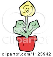 Poster, Art Print Of Yellow Potted Flower 1