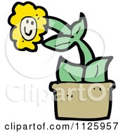 Poster, Art Print Of Potted Sunflower 5