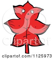 Poster, Art Print Of Red Leaf Character 1