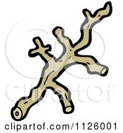 Cartoon Of A Tree Branch Royalty Free Vector Clipart