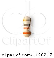 Clipart Of A 330 Ohms Resistor Royalty Free CGI Illustration