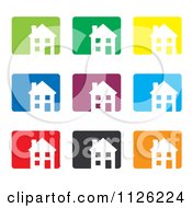 Poster, Art Print Of Colorful House Icons