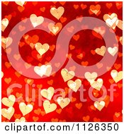 Clipart Of A Seamless Red Heart Texture Background Pattern Royalty Free CGI Illustration