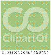 Clipart Of A Seamless Green Floral Gaudy Texture Background Pattern Royalty Free CGI Illustration