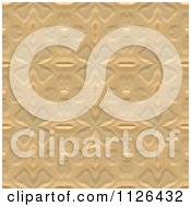 Clipart Of A Seamless Tan Floral Gaudy Texture Background Pattern Royalty Free CGI Illustration