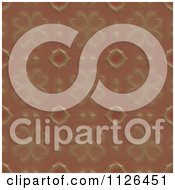 Clipart Of A Seamless Brown Floral Gaudy Texture Background Pattern Royalty Free CGI Illustration