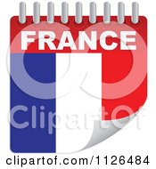 Poster, Art Print Of France Day Calendar Flag