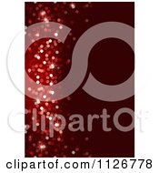 Clipart Of A Red Christmas Magic Bokeh Background With Copyspace Royalty Free Vector Illustration