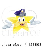 Poster, Art Print Of 3d Police Star Mascot