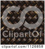 Clipart Of A Seamless 3d Twill Wicker Basket Weave Texture Background Pattern Royalty Free CGI Illustration
