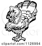 Poster, Art Print Of Black And White Turkey Bird Mascot With Folded Arms