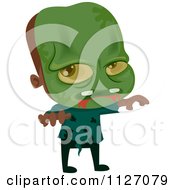 Poster, Art Print Of Boy In A Zombie Costume