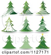 Poster, Art Print Of Christmas And Evergreen Trees